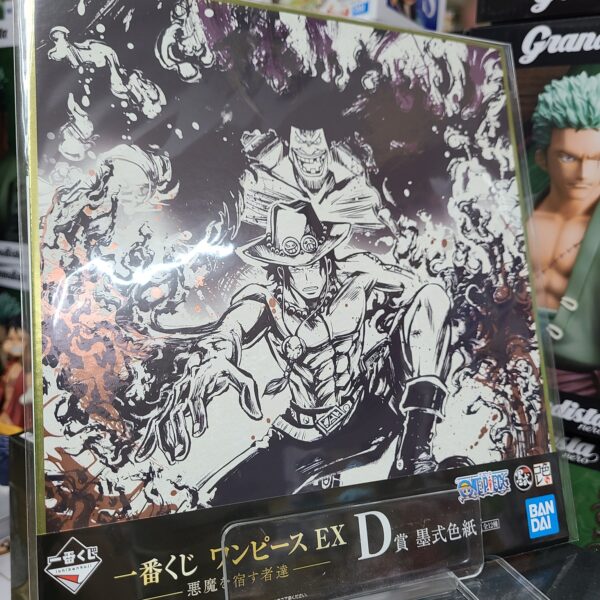 [日版] 一番賞 EX 悪魔を宿す者達 – D賞墨式色紙 – 艾斯/黑鬍子