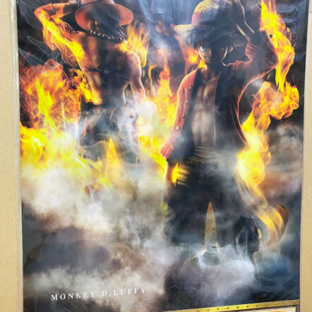 [日版] 一番賞 A3膠海報 - 火之繼承 路飛+艾斯