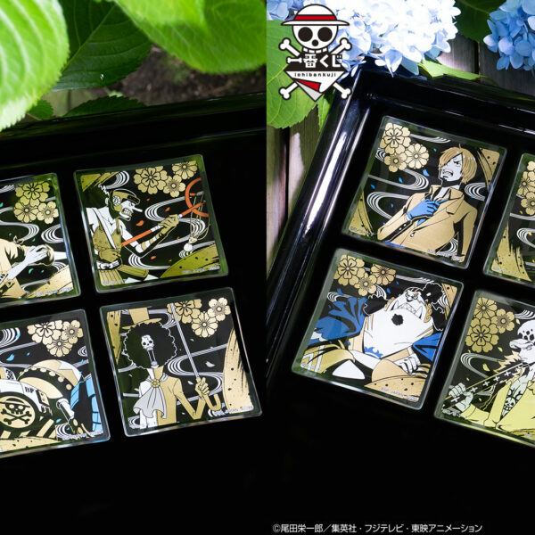 [日版] 一番くじ  赤鞘九人男 – G賞 玻璃碟 (全12種)