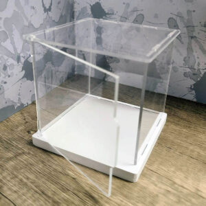 [自行組裝] WCF LOG / 食玩 ／ 景品 多用途防塵展示盒 (設活動門) 10cm高x10cm闊x10cm深