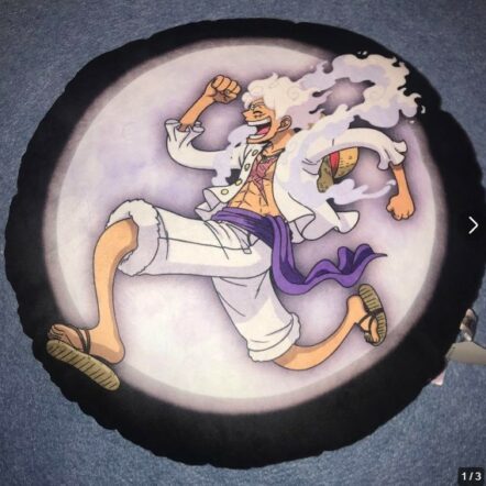 [日本限定]海賊王 五檔尼卡 蓄光坐墊抱枕 咕𠱸 A跑