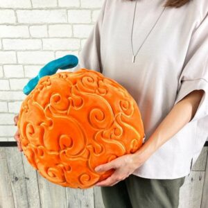 [日本限定]惡魔果實 壓花坐墊/抱枕 咕𠱸– 燒燒果實 艾斯