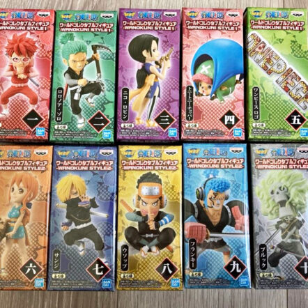 [日版] 海賊王 WCF 和之國 STYLE - 草帽一夥9個SET(沒有牌) *忍者日版