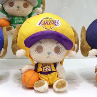 [5月下旬][日本魂限]海賊王 X NBA 聯名 索柏毛公仔 黃衫) 洛杉磯湖人隊 *日版