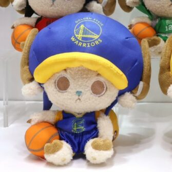 [5月下旬][魂限]海賊王 X NBA 聯名 索柏毛公仔 藍黃間衫) 金州勇士隊 *行版