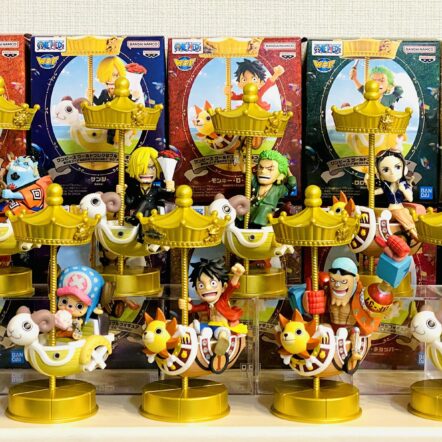 3月下旬)[日本限定]海賊王 WCF 旋轉木馬 MERRY&SUNNY "GO" ROUND! 草帽一夥 全10人套裝 (日版)